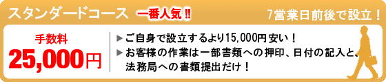 株式会社設立スタンダードコース